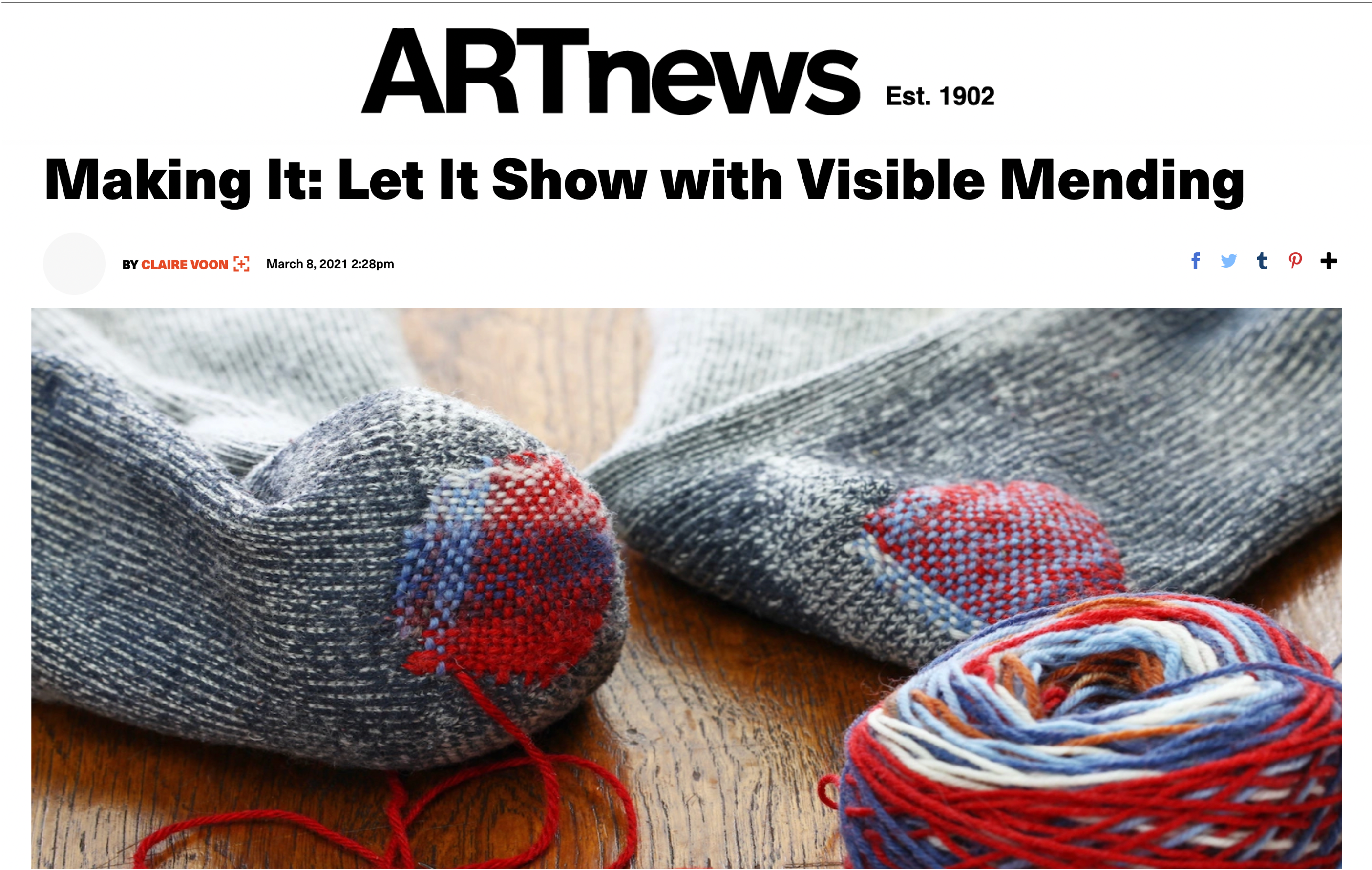 Art News - visiblemending