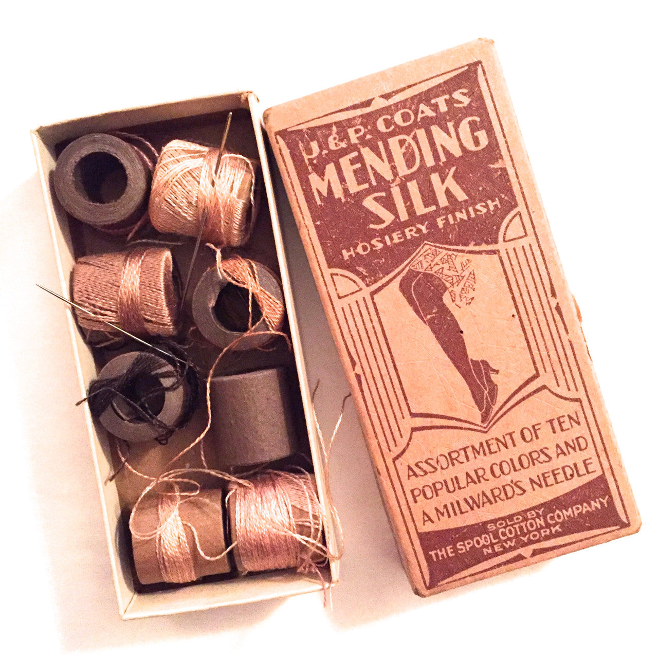 J & P Coats Darning and Mending Thread - Season Shades - Vintage Sewing  Room Decor